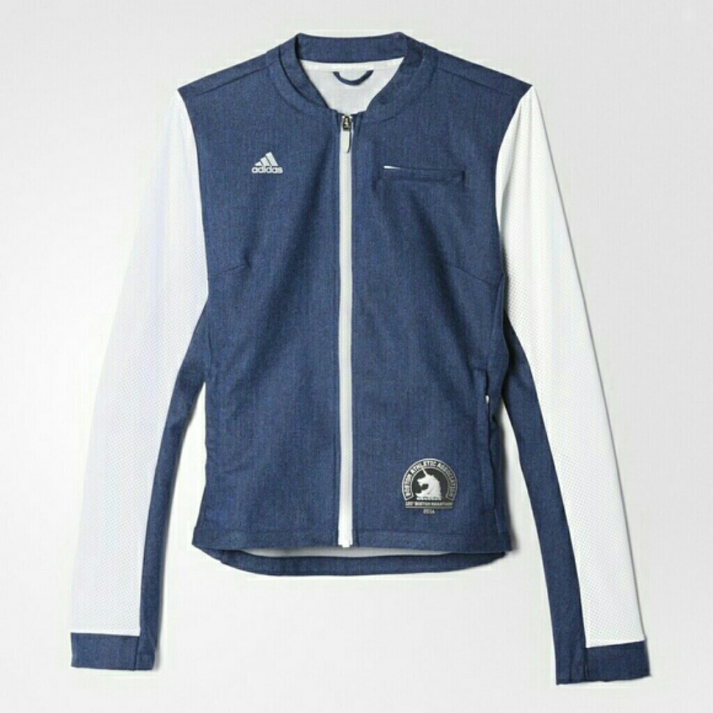 Adidas Denim Boston Marathon Jacket 2016